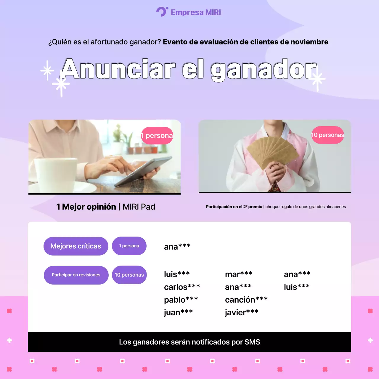 Anuncio de evento de Mauve Neat