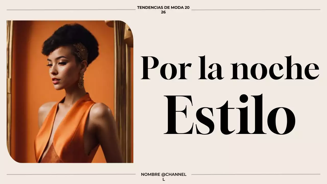 Anuncio de Moda Elegante Naranja