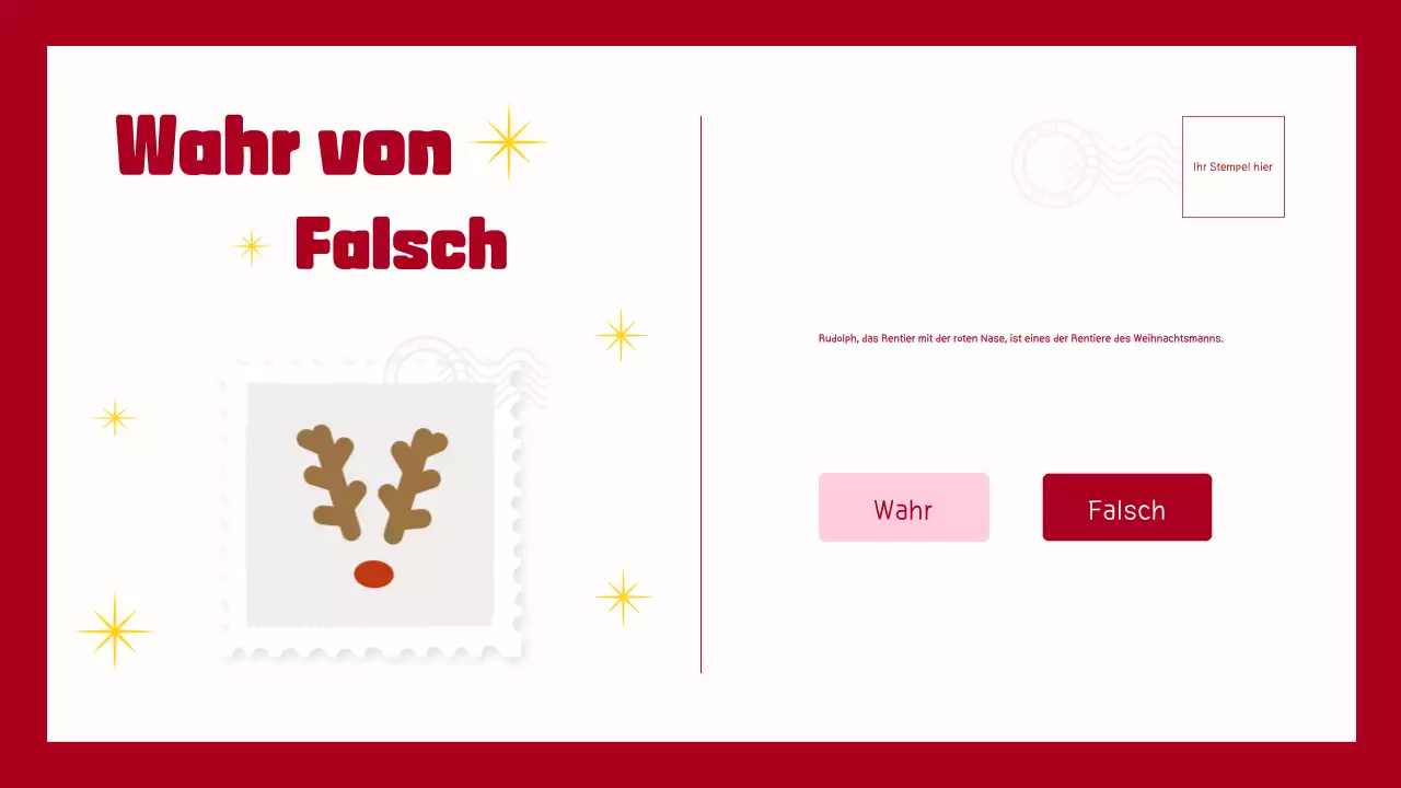 TRENDIGE LUSTIGE ILLUSTRATION WEIHNACHTS-QUIZ-SPIEL FÜR KINDER