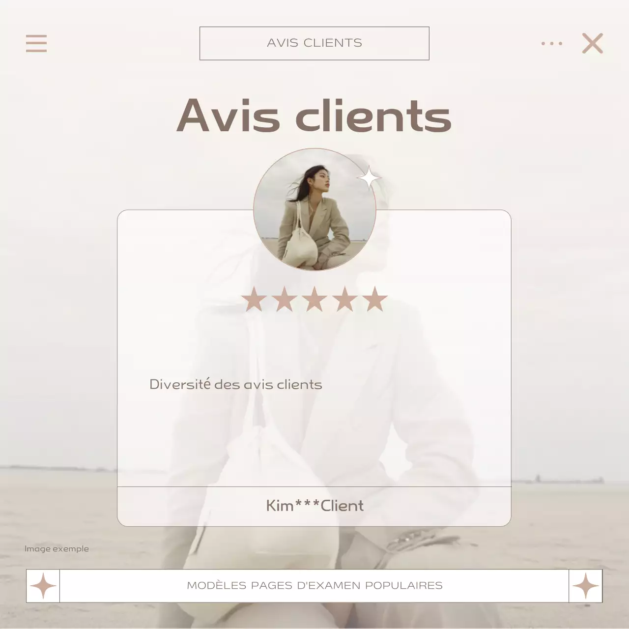 Promote Beige Modèle de revue moderne