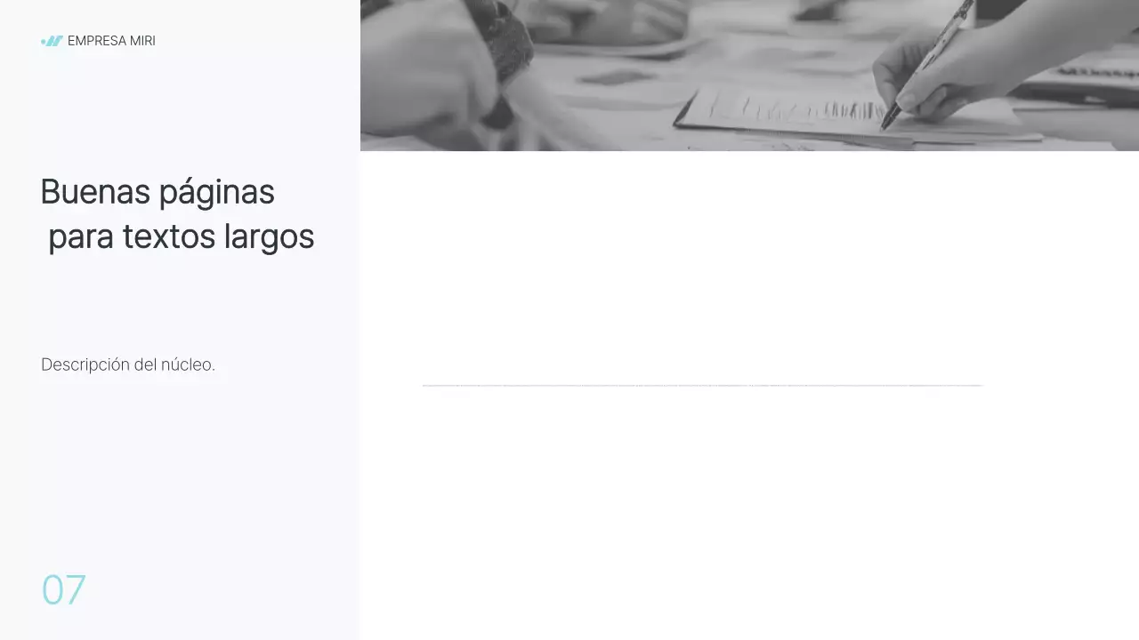 Informe de empresa moderno en gris y azul claro