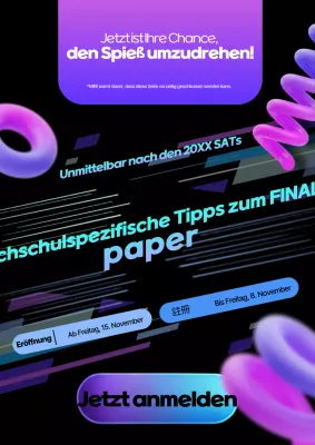 Bora Cyber University Dissertation Sondervorlesung Werbung