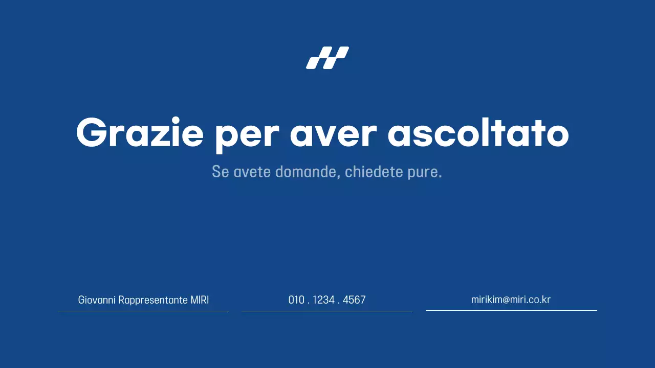 Semplice relazione di presentazione in blu e grigio, facile e veloce da modificare