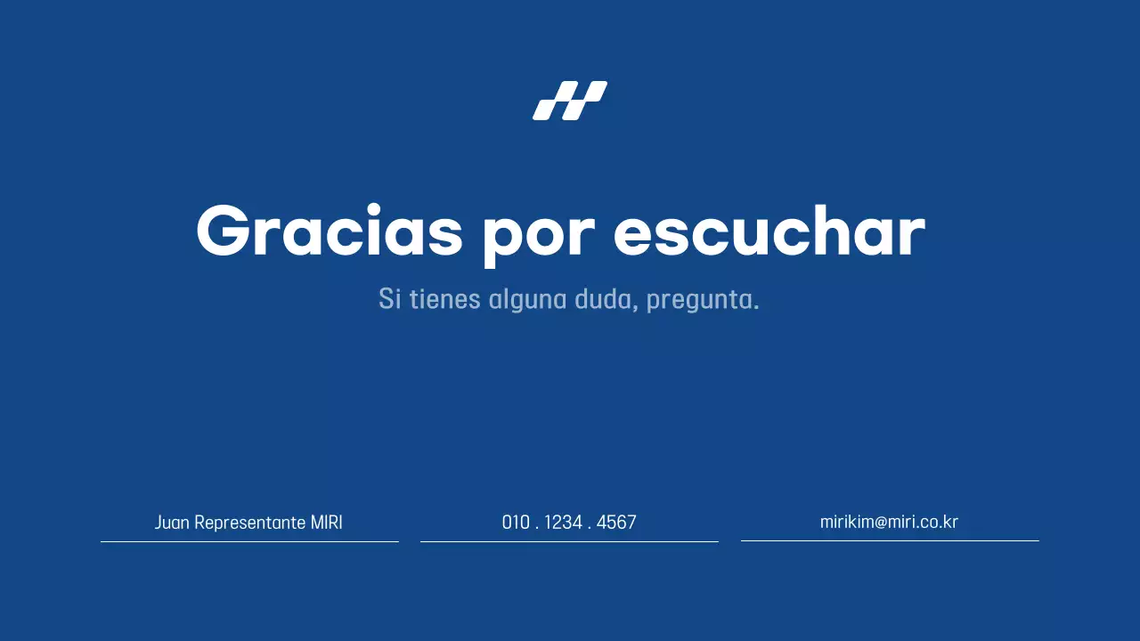 Informe de presentación sencillo en azul y gris, rápido y fácil de editar