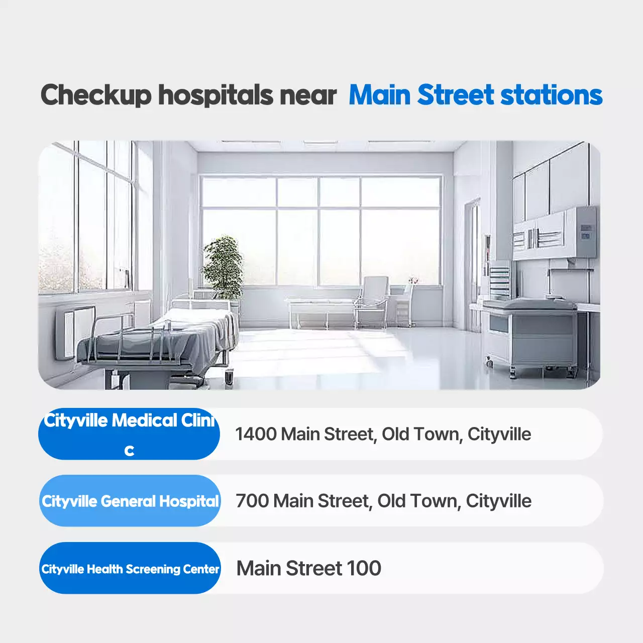 Guia de saúde moderna azul Carrossel do Instagram