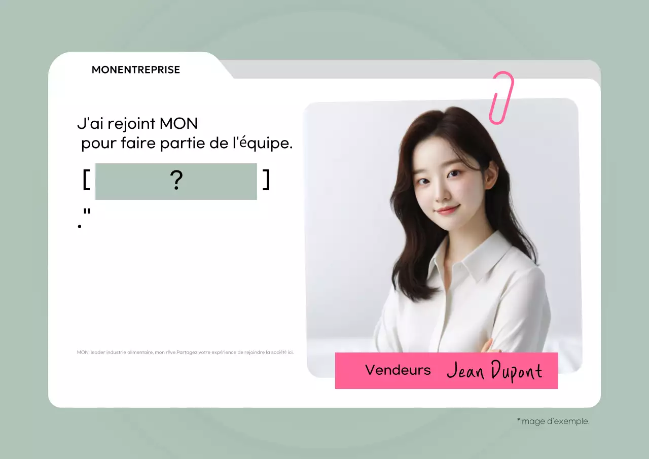 Carte de visite d'une entreprise à la menthe