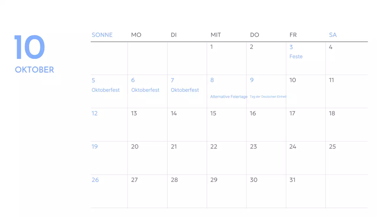 Foto-Zielverfolgungskalender mit einem Hauch von Blau