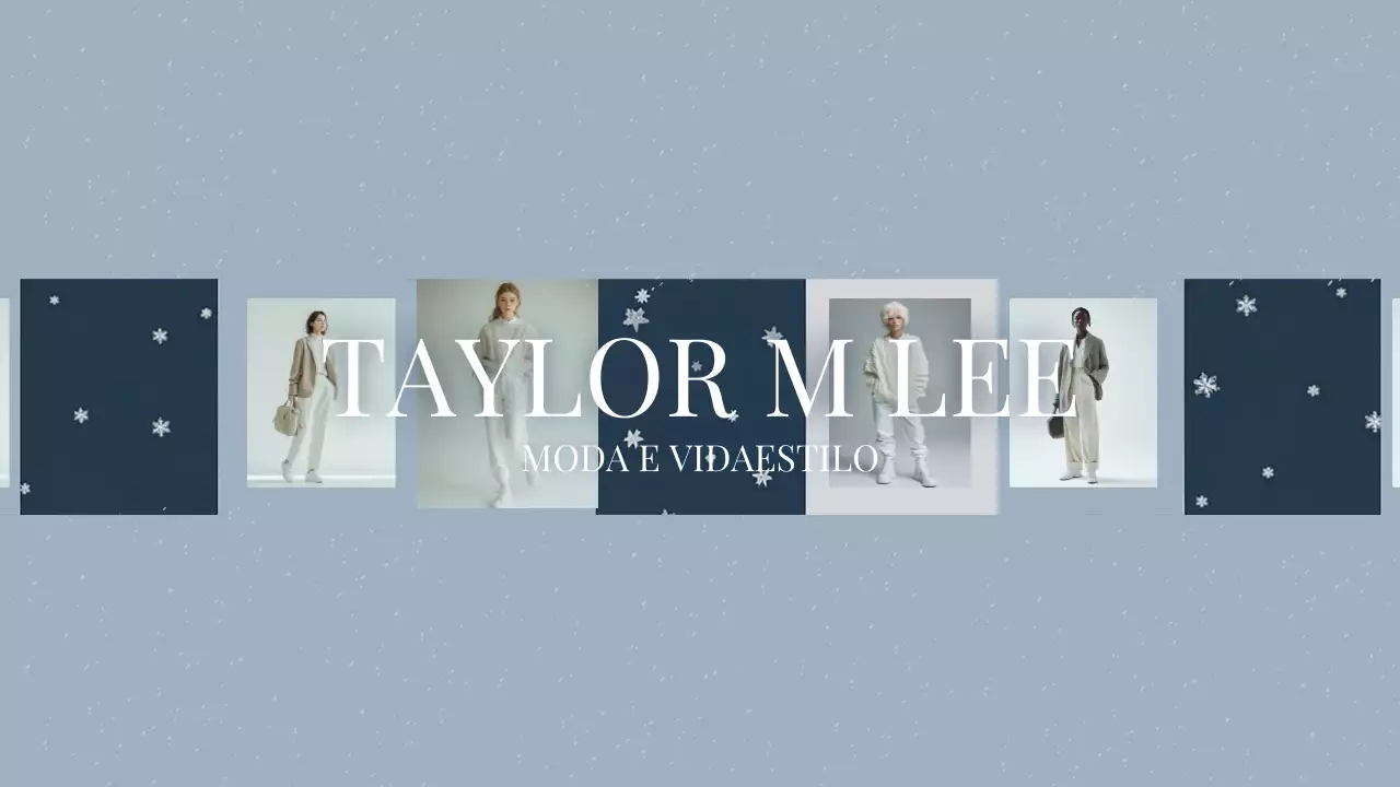 Arte do canal YouTube de moda moderna azul