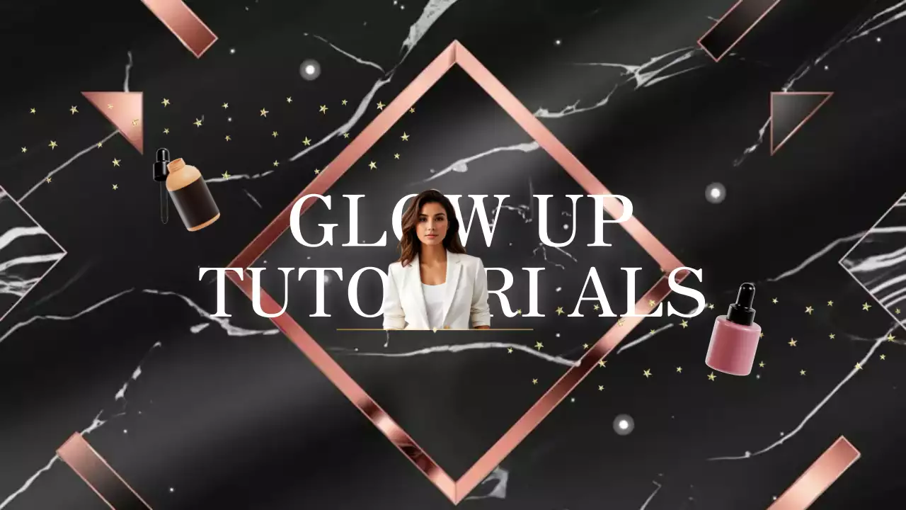 Black Elegant Beauty Promotion YouTube Thumbnail