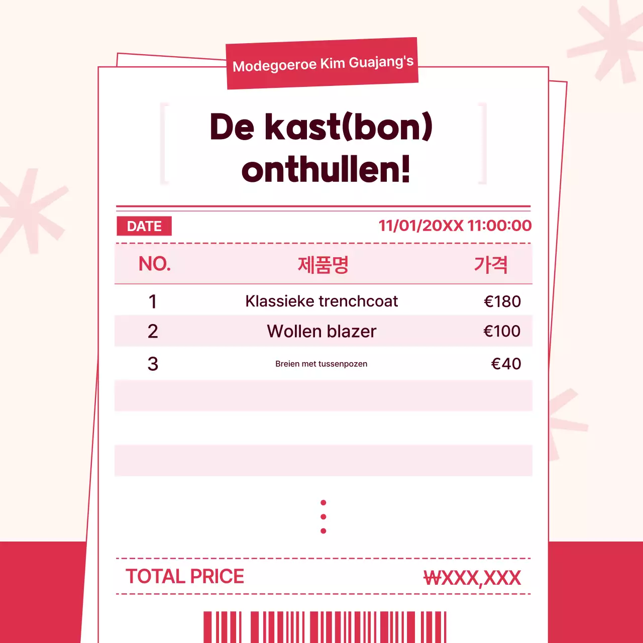 Rode moderne herfstmode tips