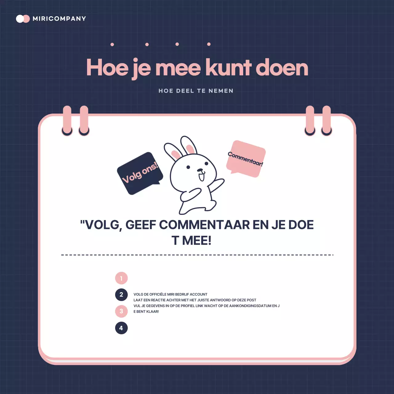 Roze gezellige evenementengids