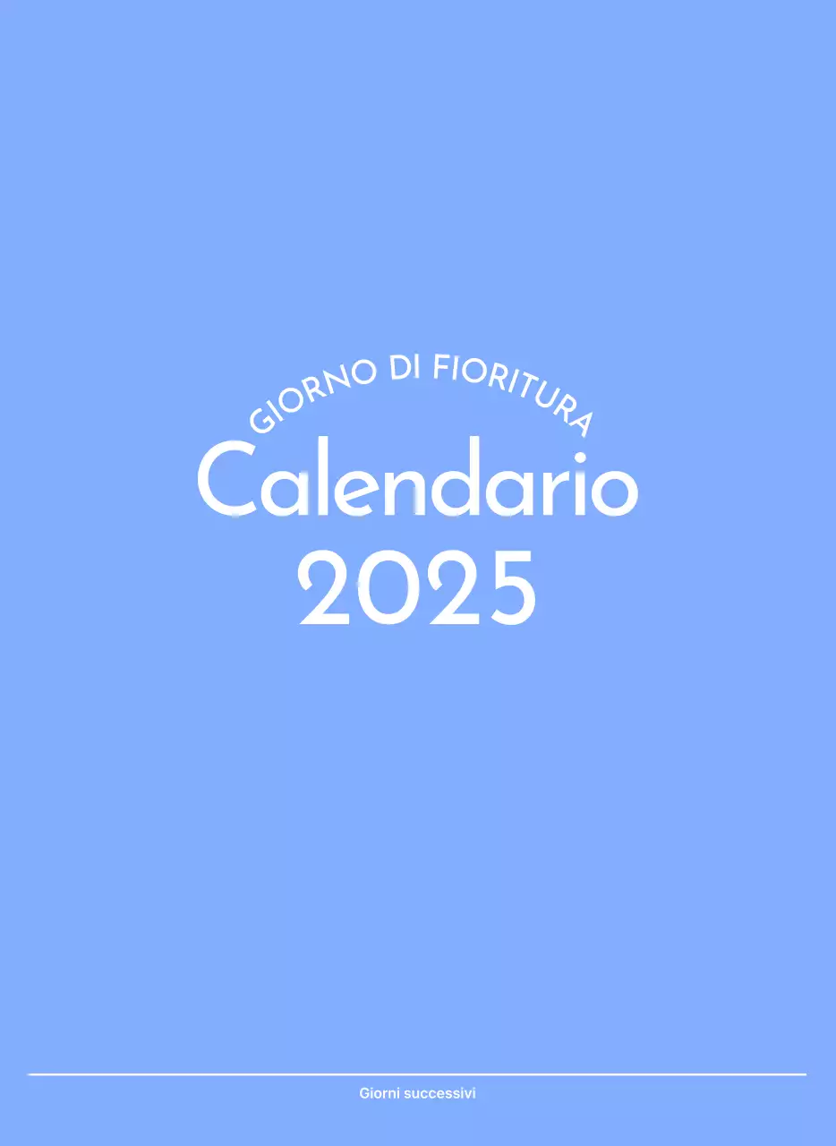 Calendario con foto tracciatore di obiettivi con un tocco di blu