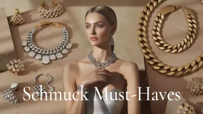 Gold-Luxus-Schmuck Werbung