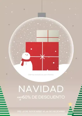 beige moderna promoción de Navidad