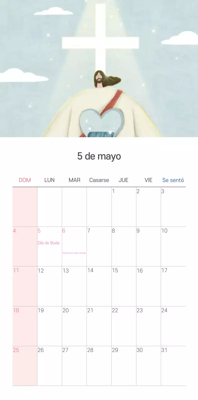 Pastel limpio ilustración iglesia