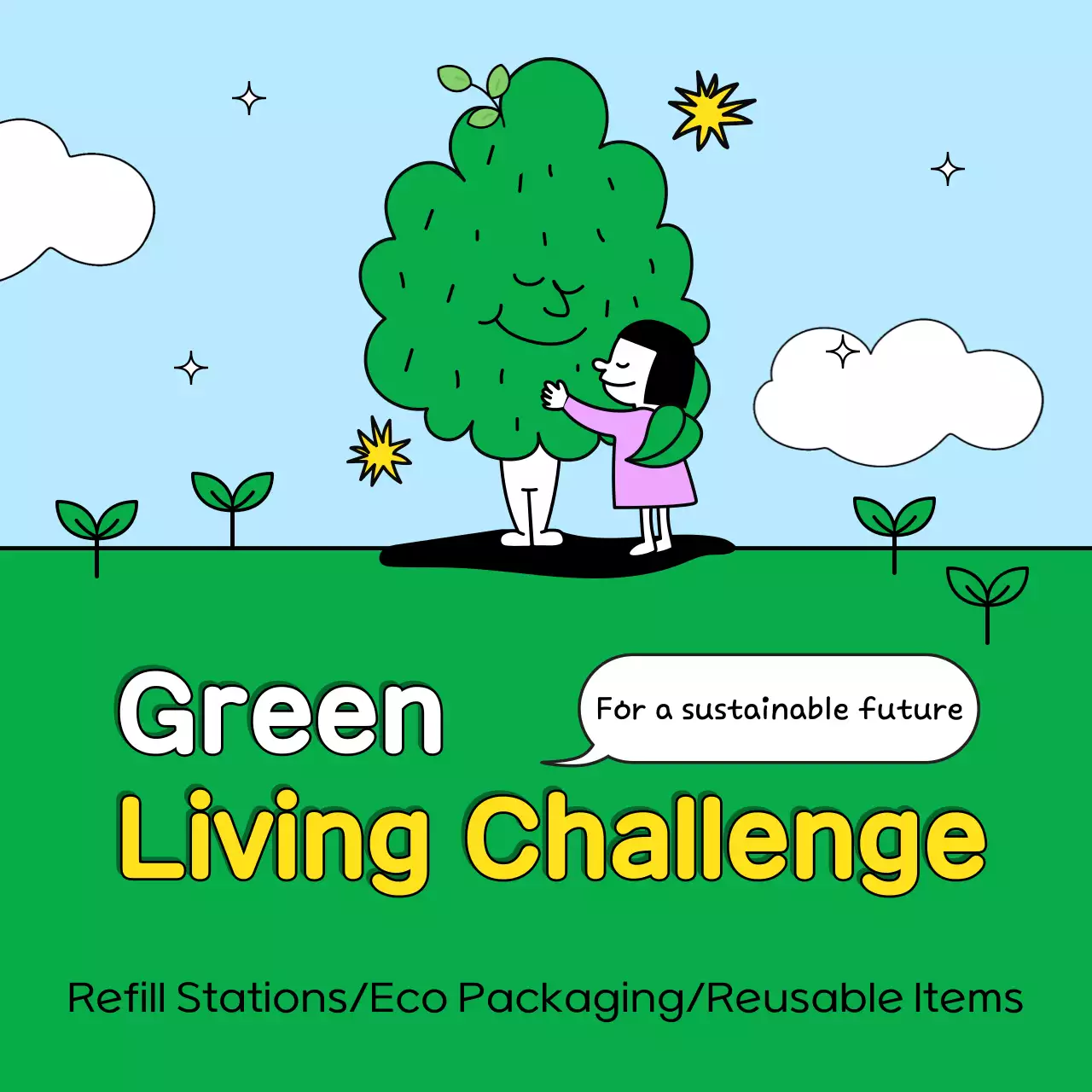 Guia Ecológico Minimal Verde Carrossel Instagram