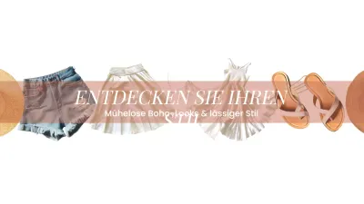 Beige Boho Mode YouTube Kanal Kunst