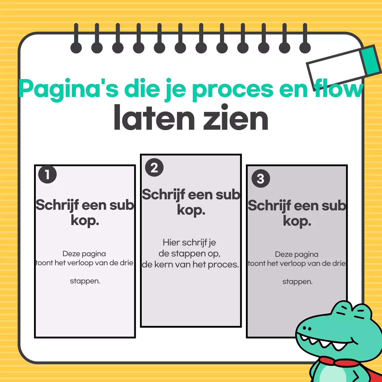 Eenvoudig geel ontwerp uitgelegd