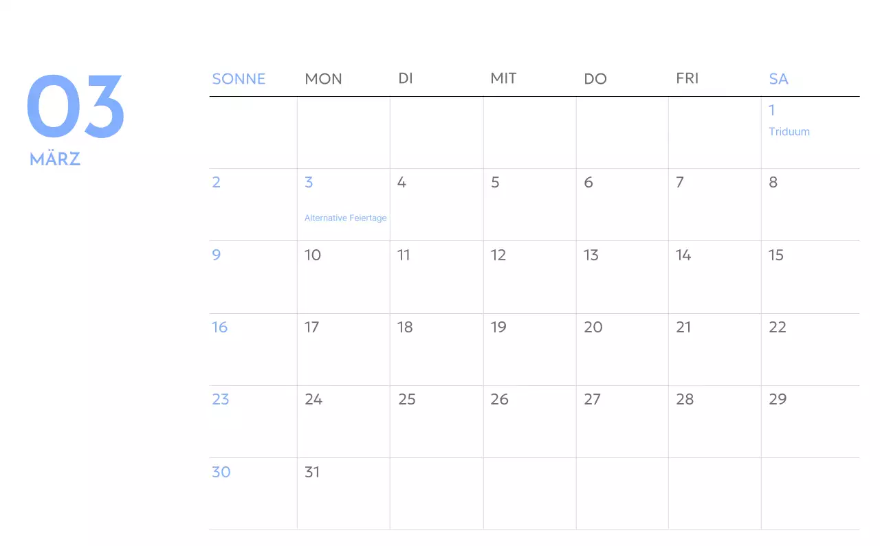 Foto-Zielverfolgungskalender mit einem Hauch von Blau