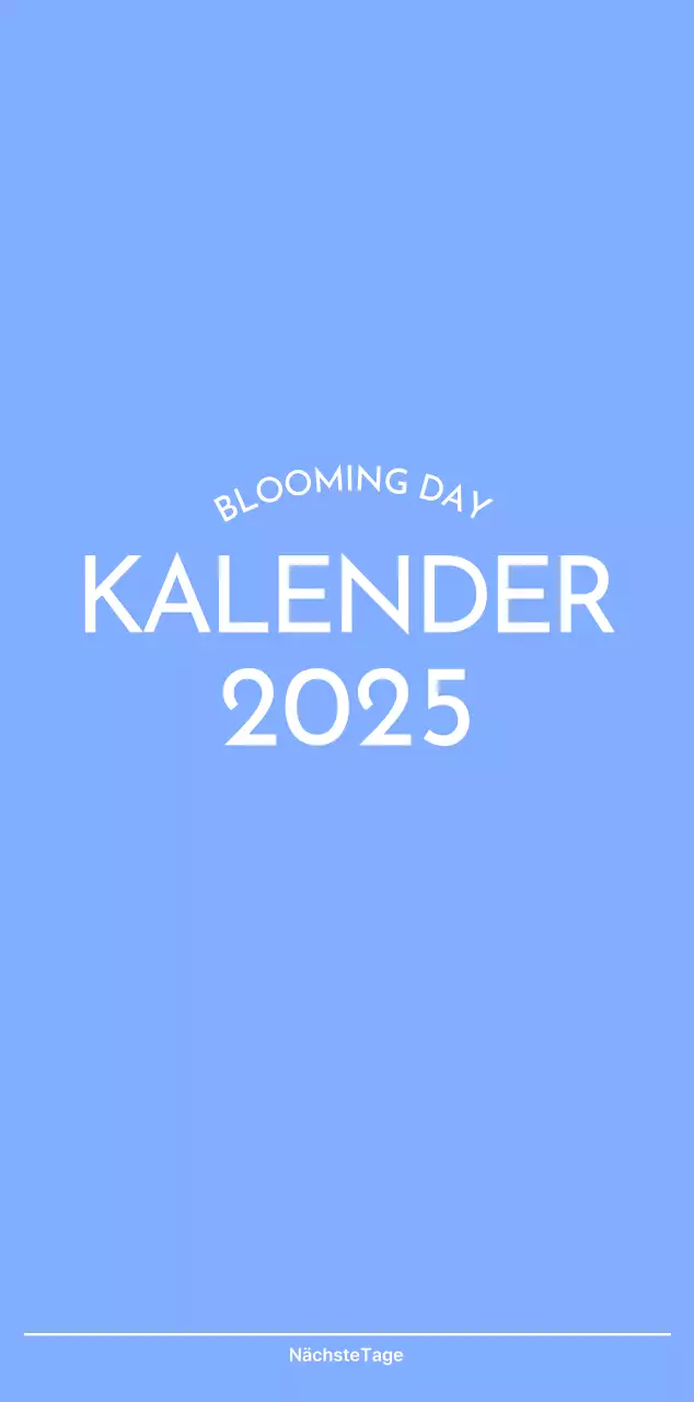 Foto-Zielverfolgungskalender mit einem Hauch von Blau