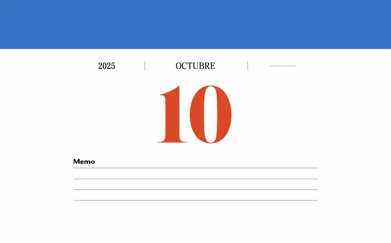 Calendario retro concept memory en rojo