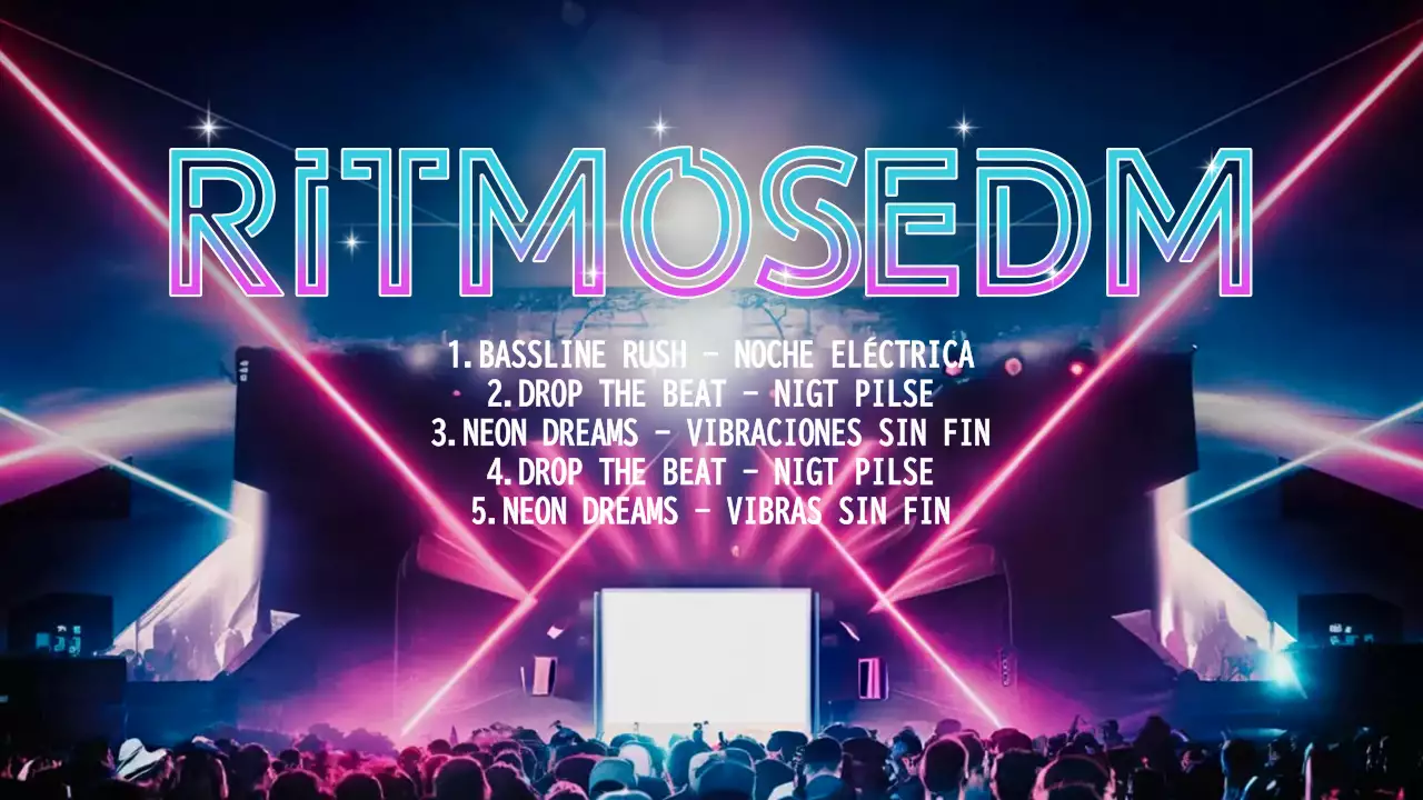 lista de reproducción de música moderna de neón