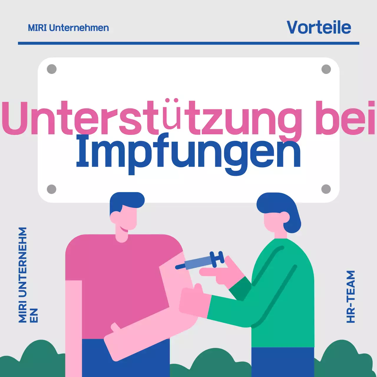 Grau Einfacher Leitfaden für Impfungen