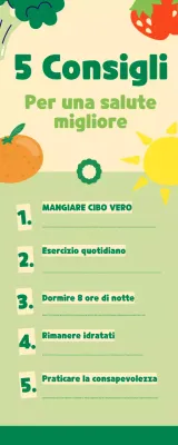 5 consigli per una salute migliore infografica