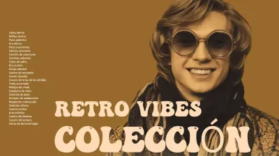 lista de reproducción de música retro marrón