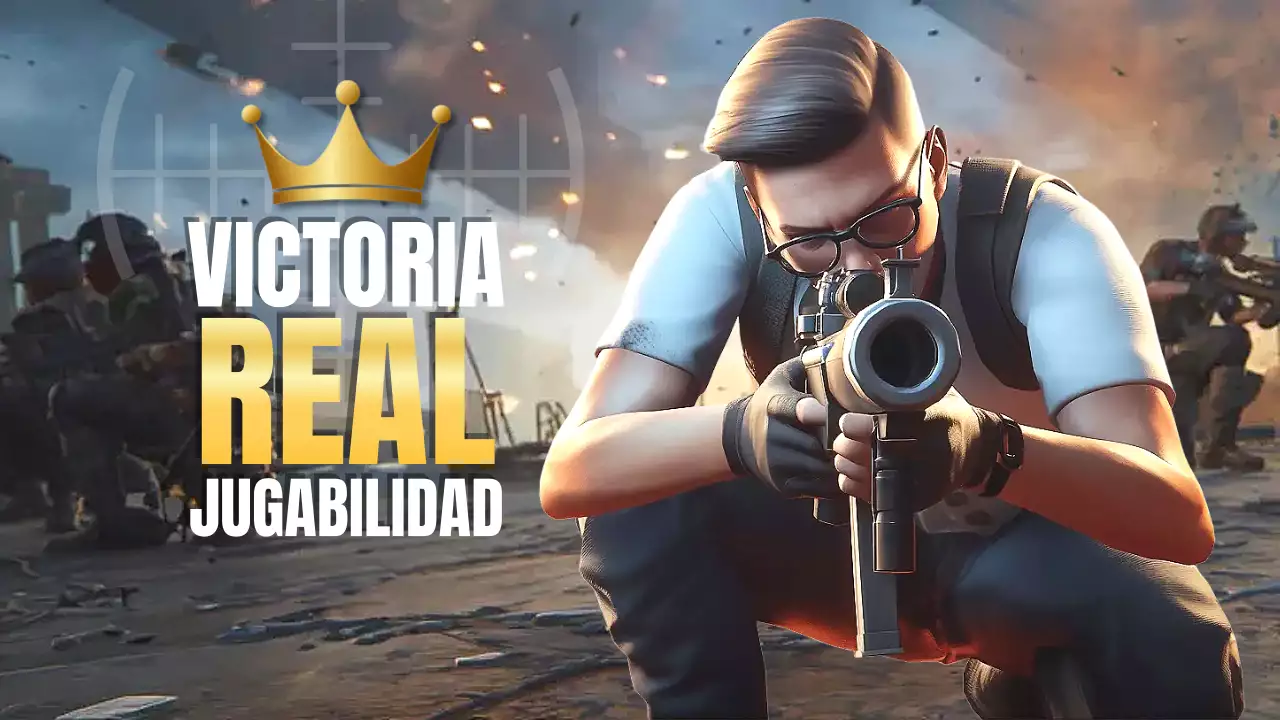 Anuncio de juego moderno azul