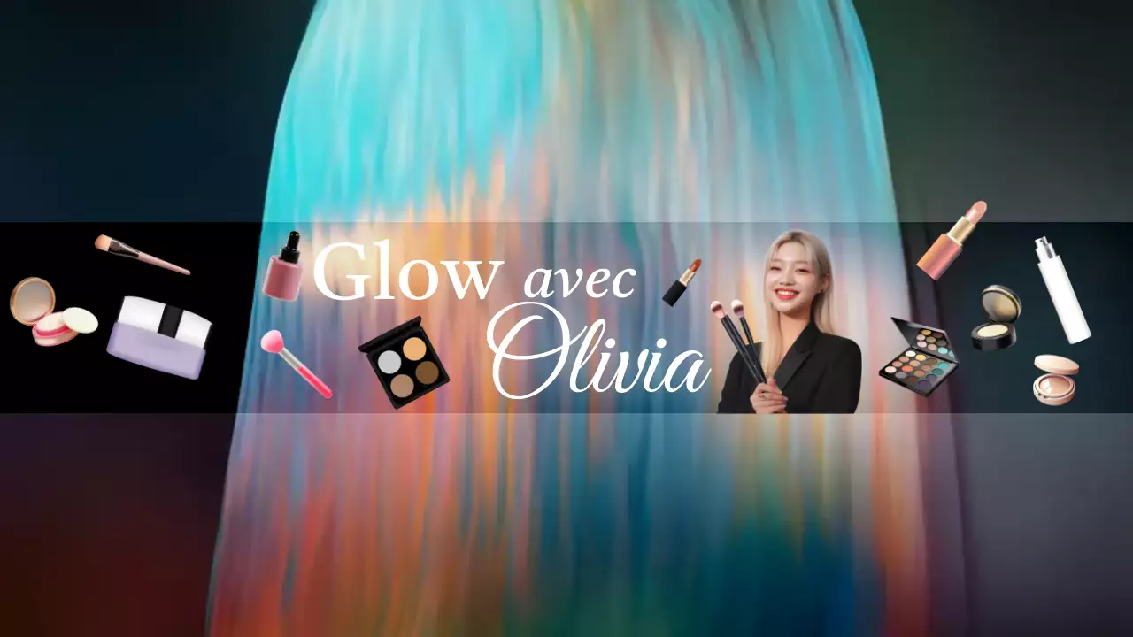 Publicité pour la beauté moderne de l'arc-en-ciel