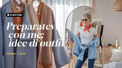 Vlog sulla moda trendy in beige