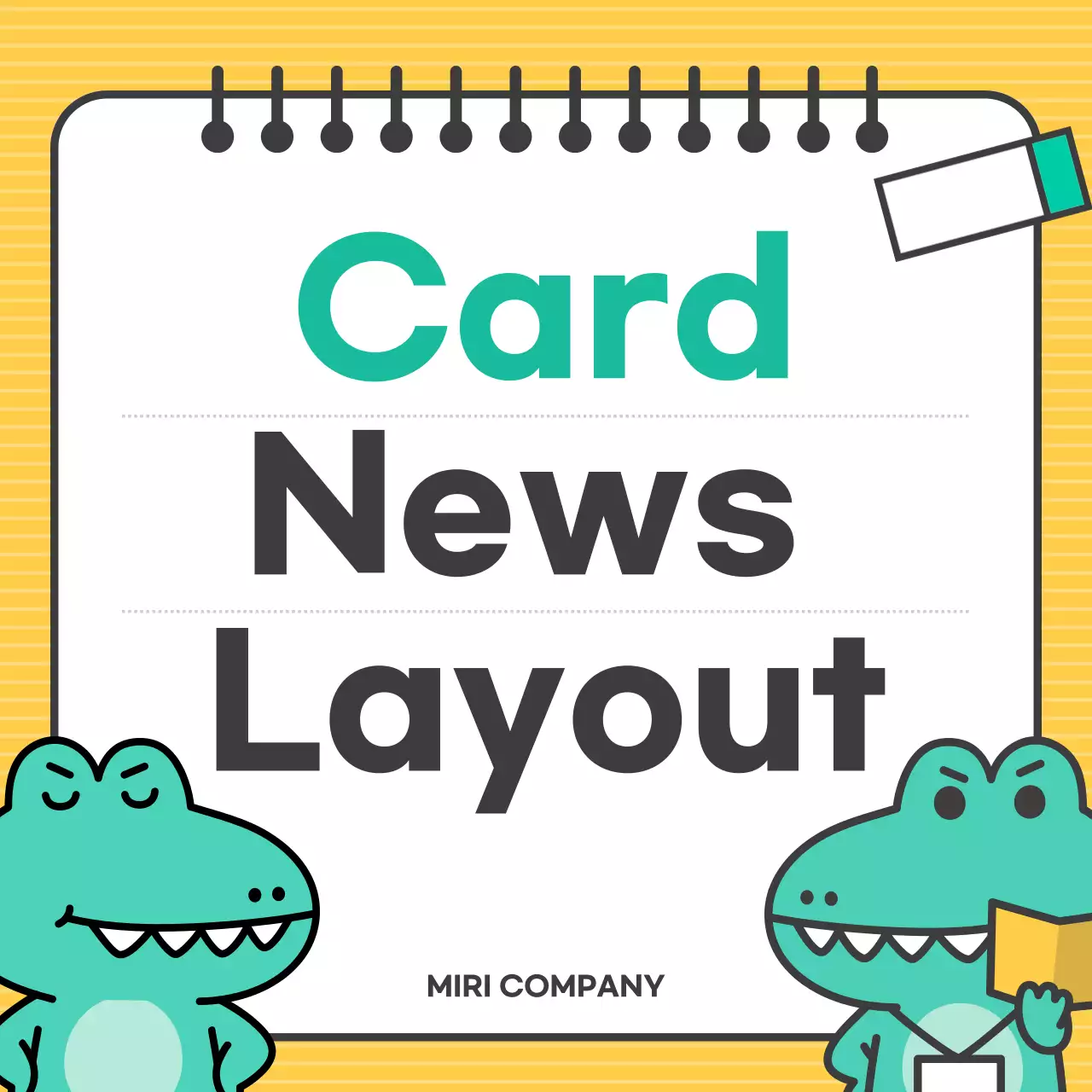 Yellow Playful News Layout Instagram Carousel