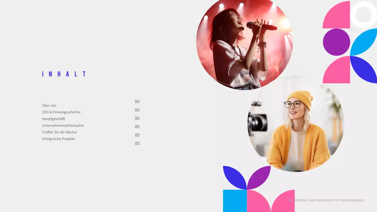 Marineblaue moderne Musikanzeige