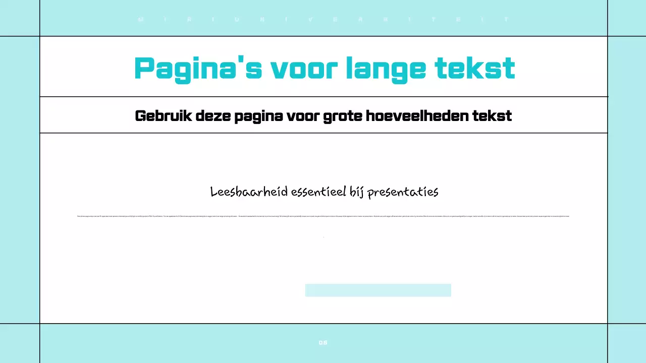 Strakke, eenvoudig te bewerken presentaties in wit en lichtblauw