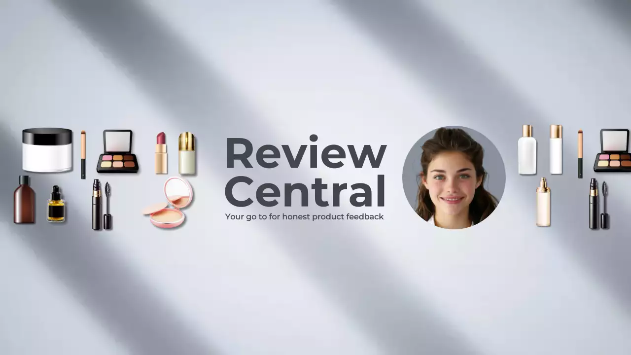 Grey Modern Beauty Promotion YouTube Thumbnail