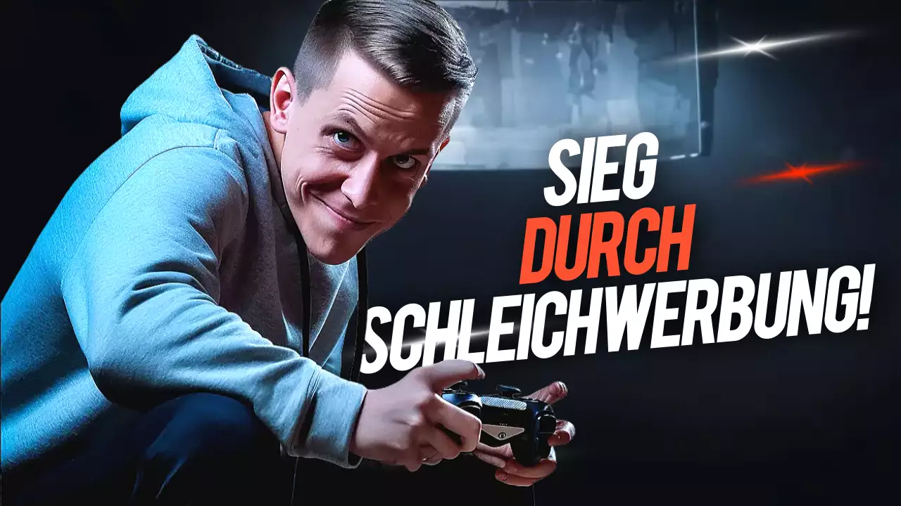 Blaue Trendy Gaming-Ankündigung