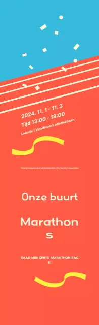 Fel oranje marathonevenement