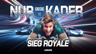 Blaue Modern Gaming Werbung