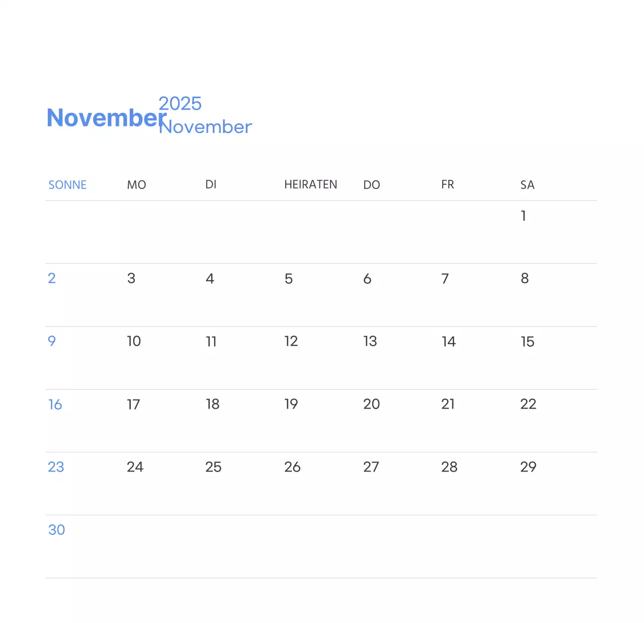 Motivationskalender mit energiegeladenen Illustrationen und positiven Zitaten auf hellblauem Hintergrund