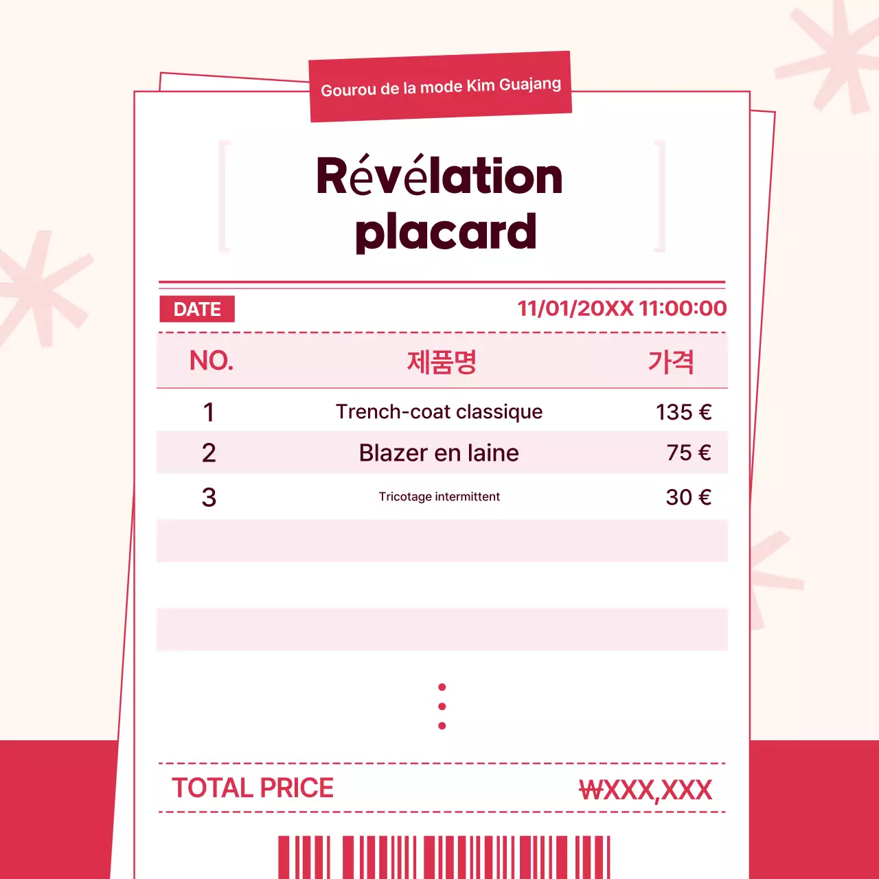 Conseils de mode automnale moderne rouge