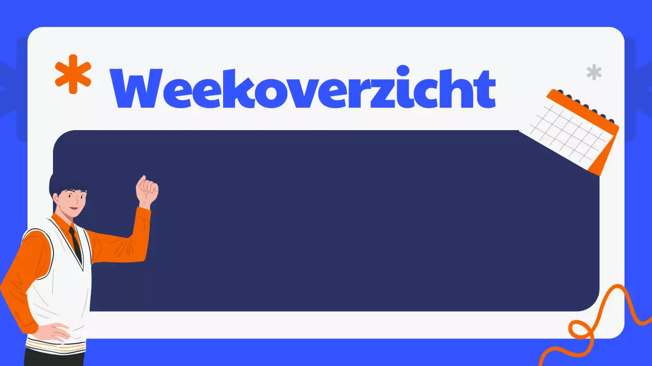 Presentatie Blauwe Moderne Klasagenda Planner