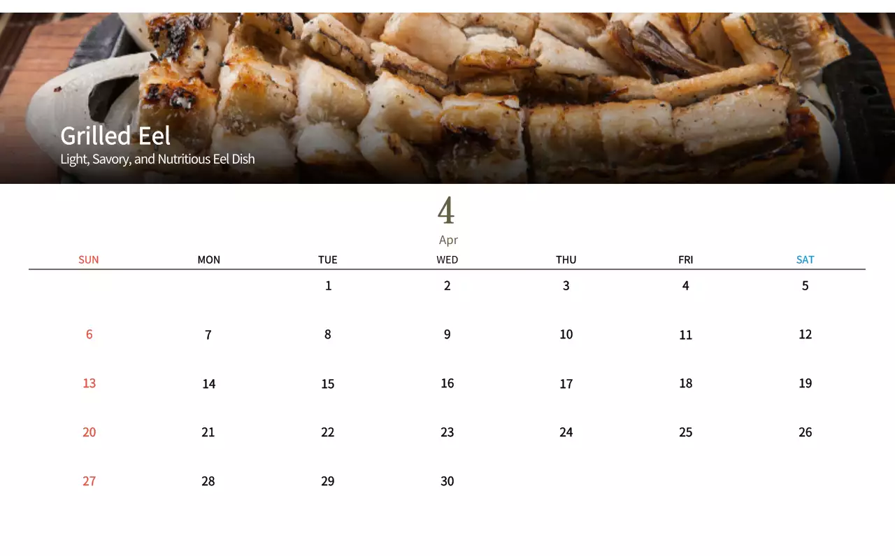 Kalender Makanan Tradisional Krem