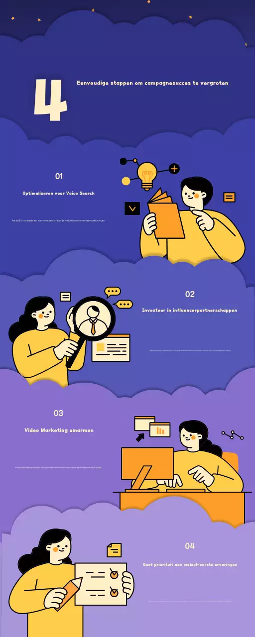 Paarse grillige marketinggids