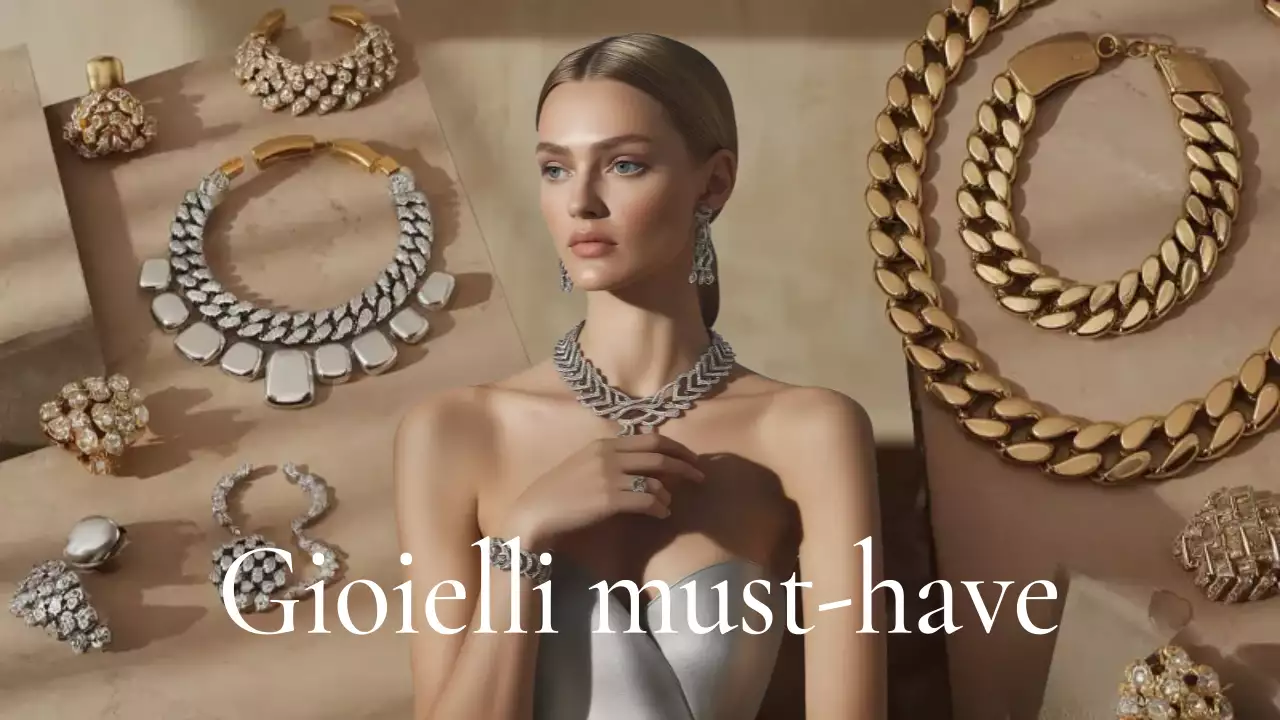 Pubblicità di gioielli di lusso in oro