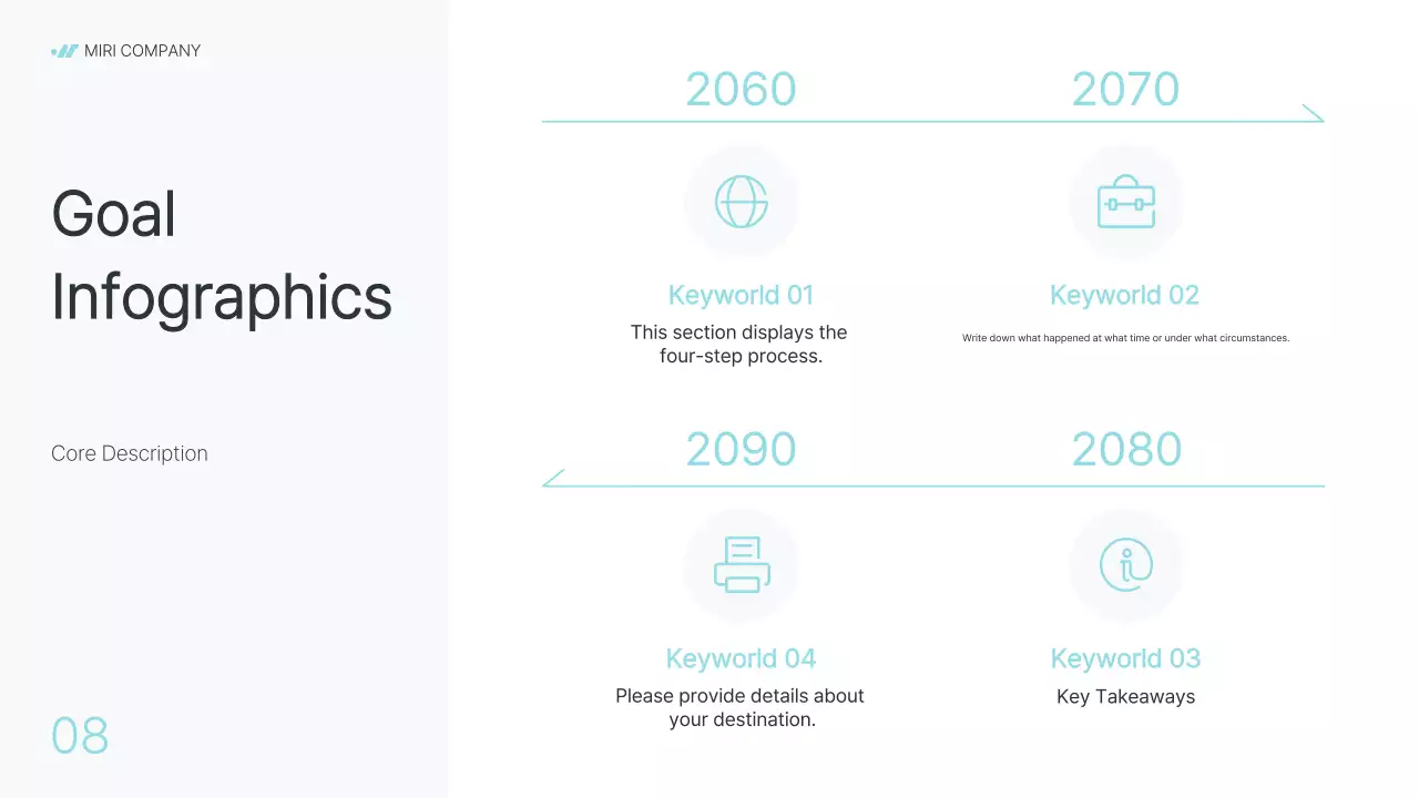 Modern company business report in gray and light blue