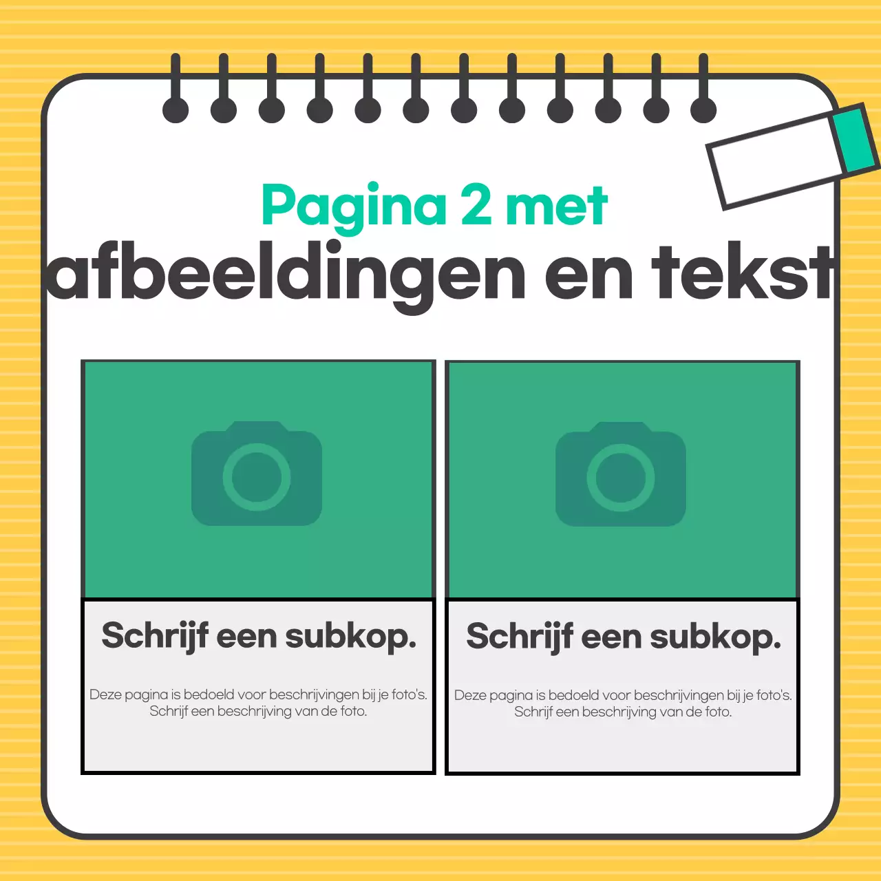 Eenvoudig geel ontwerp uitgelegd