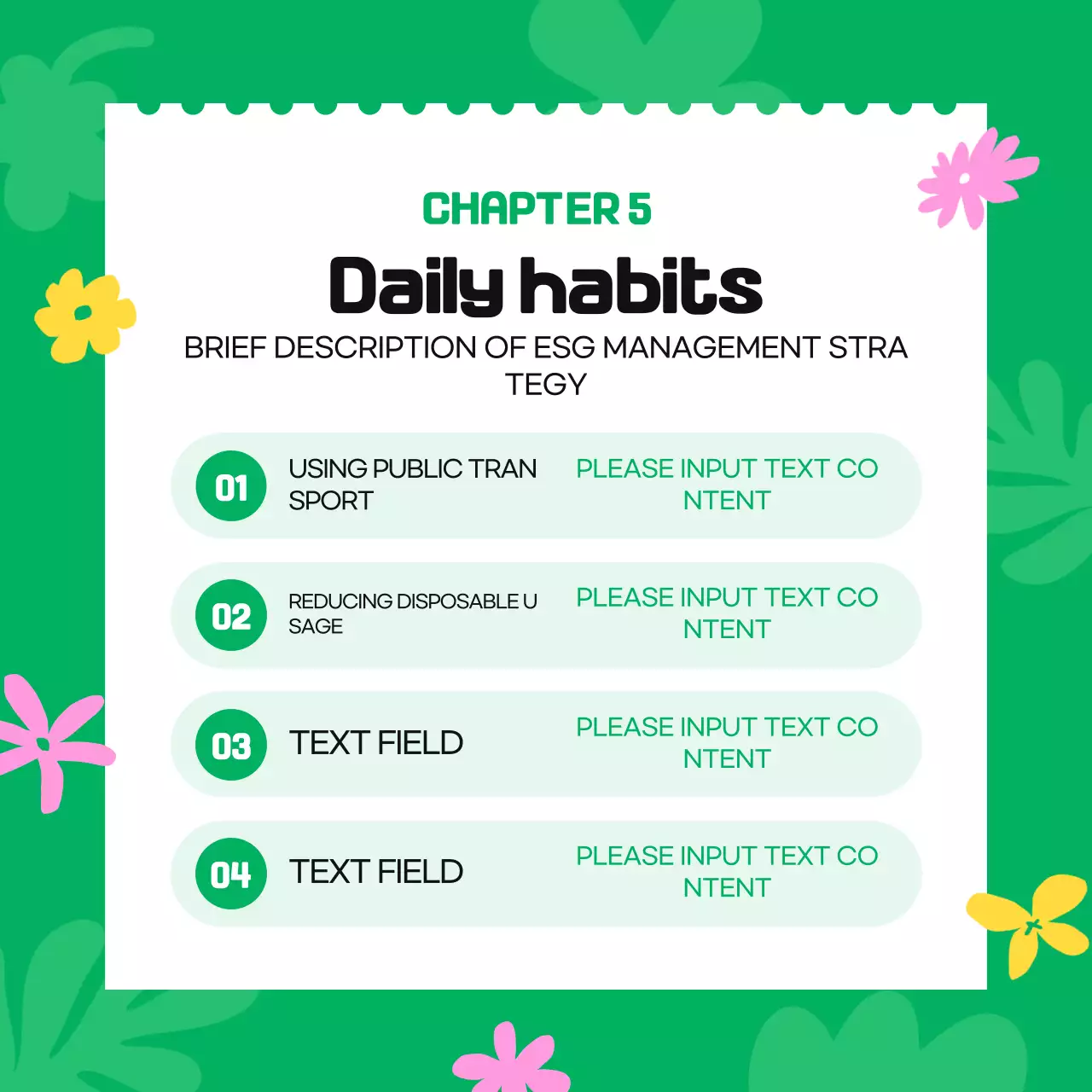 Campanha ambiental Green Simple