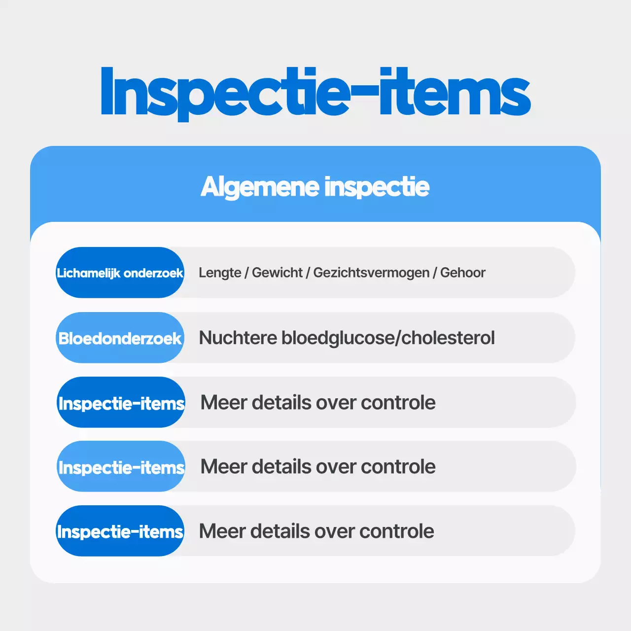 Blauwe gezondheidsverklaring