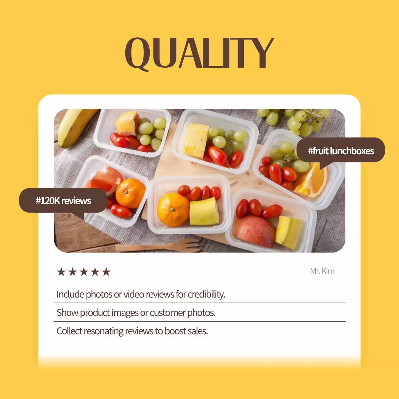Yellow Modern Customer Reviews Promotion Instagram Carousel
